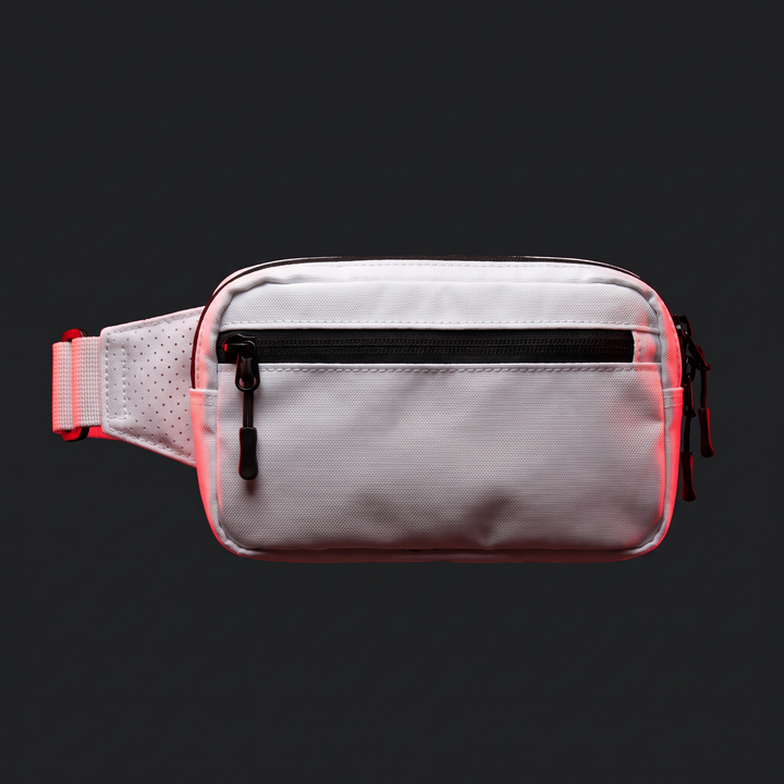Adjustable Wrist Wallet Bag with Zipper Running Cycling Gym Travel Sports Wrist Pouch Secure Storage Lightweight Fitness Accessory - White