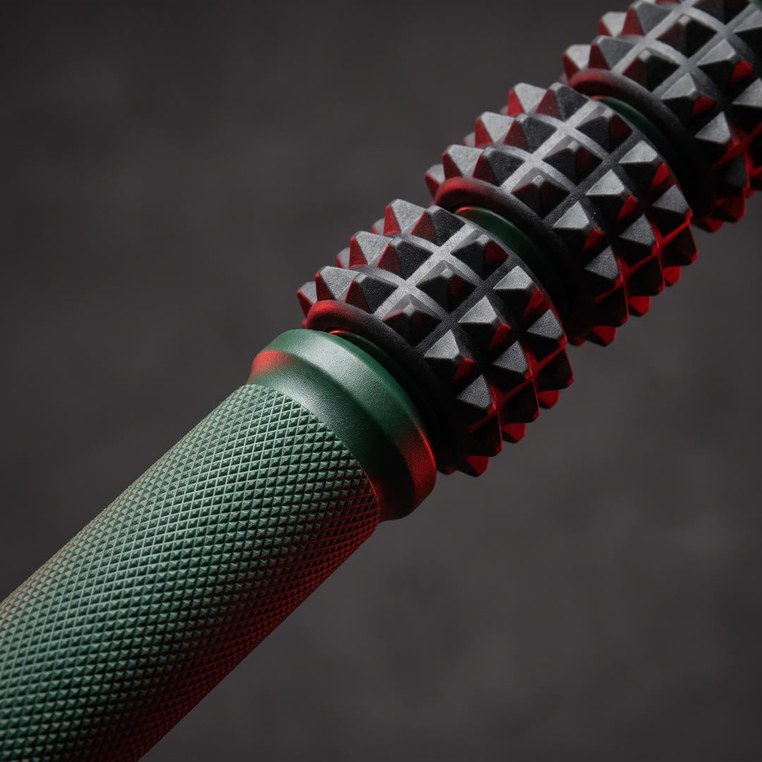 Professional Psoas Muscle Massager Deep Tissue Release Tool for Hamstring Thigh Back Calf Tension Relief Trigger Point Massage Stick Home Gym Recovery - Green