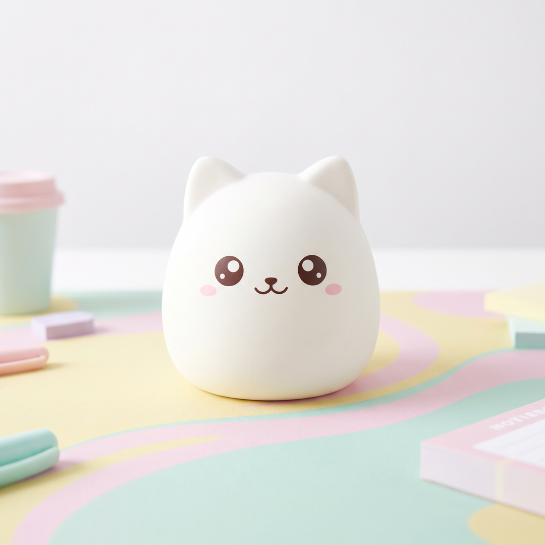 Cat Squishy Stress Relief Fidget Toy - White