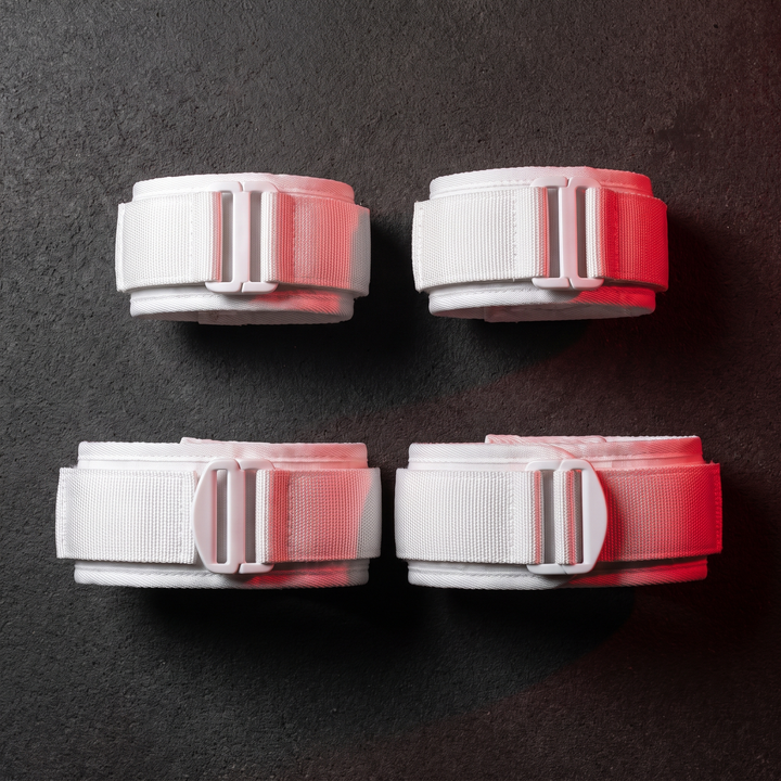 BFR Blood Flow Restriction Training Bands for Strength and Muscle Training - Complete Training Set White