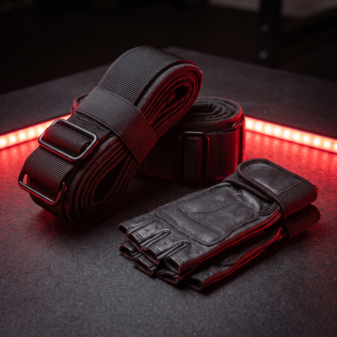 BFR Blood Flow Restriction Training Bands for Strength and Muscle Training - Arm Band Bundle with Grip Gloves