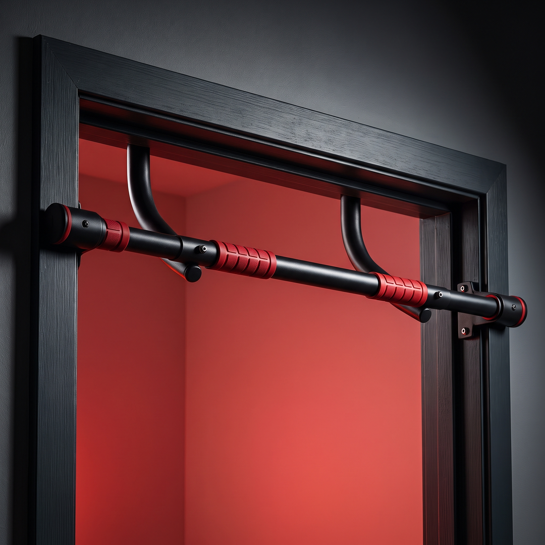 Adjustable Pull Up Bar for Doorway with Level Gauge Chin Up Bar 69-92cm Width Strength Training Home Gym Bar 200KG Capacity