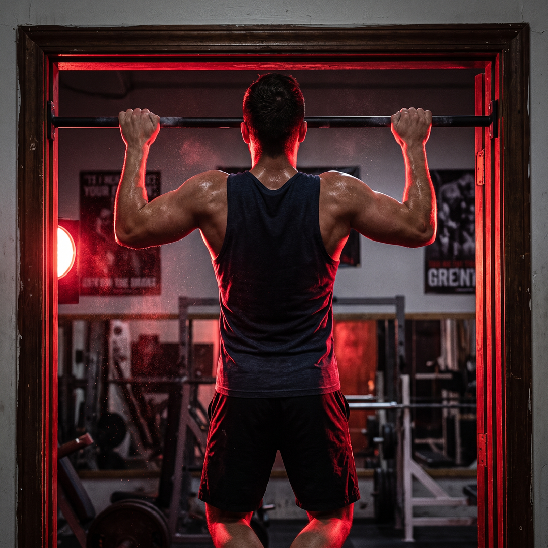 Adjustable Pull Up Bar for Doorway with Level Gauge Chin Up Bar 69-92cm Width Strength Training Home Gym Bar 200KG Capacity