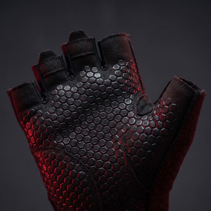 Professional Half Finger Gym Gloves with Wrist Support Non Slip Grip Weight Lifting Gloves for Dumbbell Barbell Pull Up Bar Fitness Training Men Women - Black