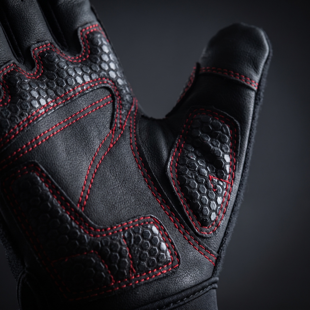 Professional Gym Training Gloves for Men Women Weightlifting Gloves Wrist Palm Hand Protector Fitness Workout Gloves for Home Gym Strength Training - Style A Black