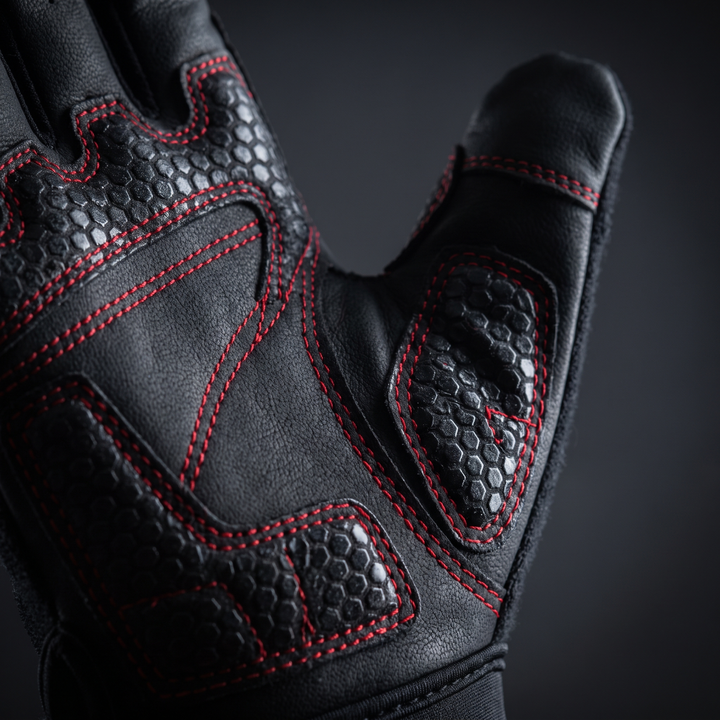 Professional Gym Training Gloves for Men Women Weightlifting Gloves Wrist Palm Hand Protector Fitness Workout Gloves for Home Gym Strength Training - Style A Black
