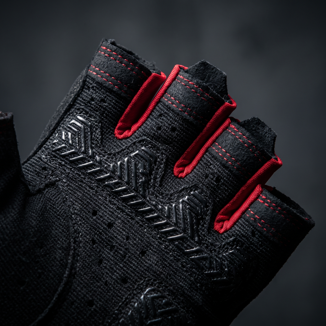 Professional Gym Training Gloves for Men Women Weightlifting Gloves Wrist Palm Hand Protector Fitness Workout Gloves for Home Gym Strength Training - Style A Black