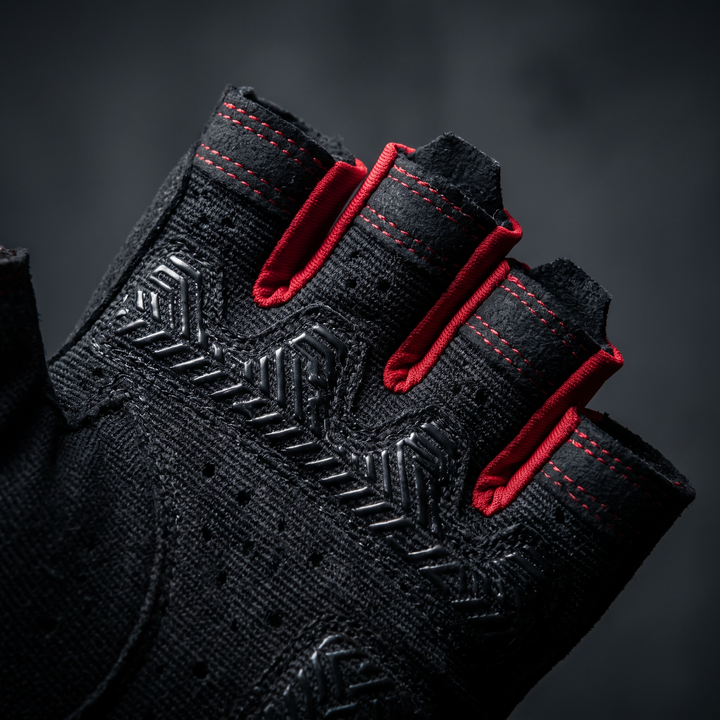 Professional Gym Training Gloves for Men Women Weightlifting Gloves Wrist Palm Hand Protector Fitness Workout Gloves for Home Gym Strength Training - Style A Black