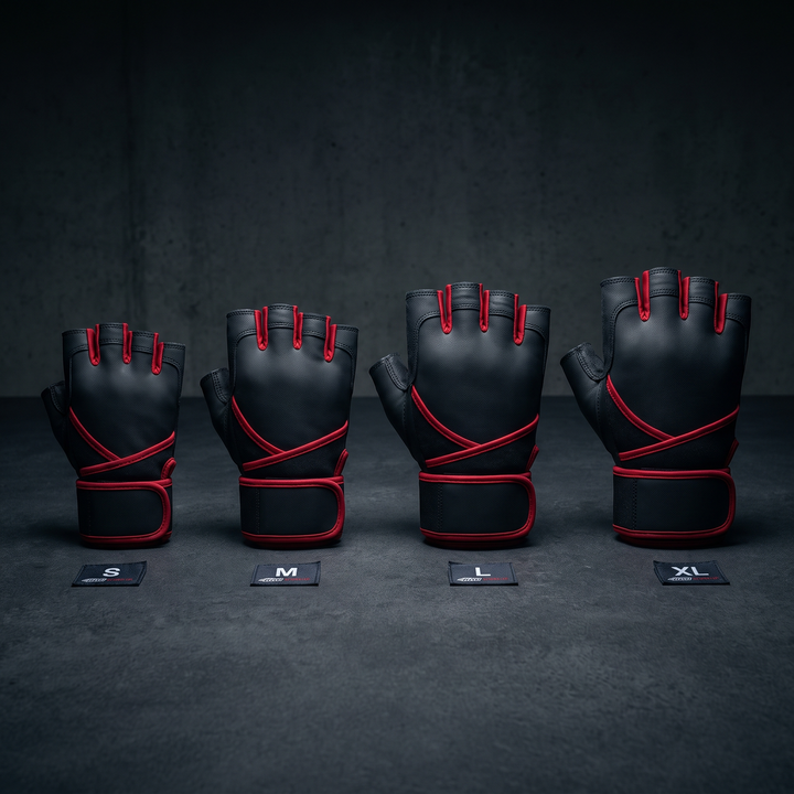 Professional Gym Training Gloves for Men Women Weightlifting Gloves Wrist Palm Hand Protector Fitness Workout Gloves for Home Gym Strength Training - Style A Black