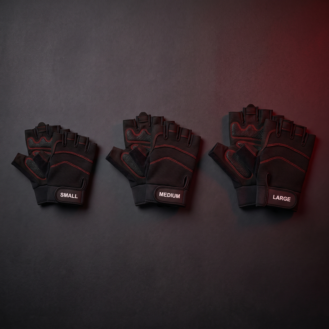 Professional Half Finger Gym Gloves with Wrist Support Non Slip Grip Weight Lifting Gloves for Dumbbell Barbell Pull Up Bar Fitness Training Men Women - Black