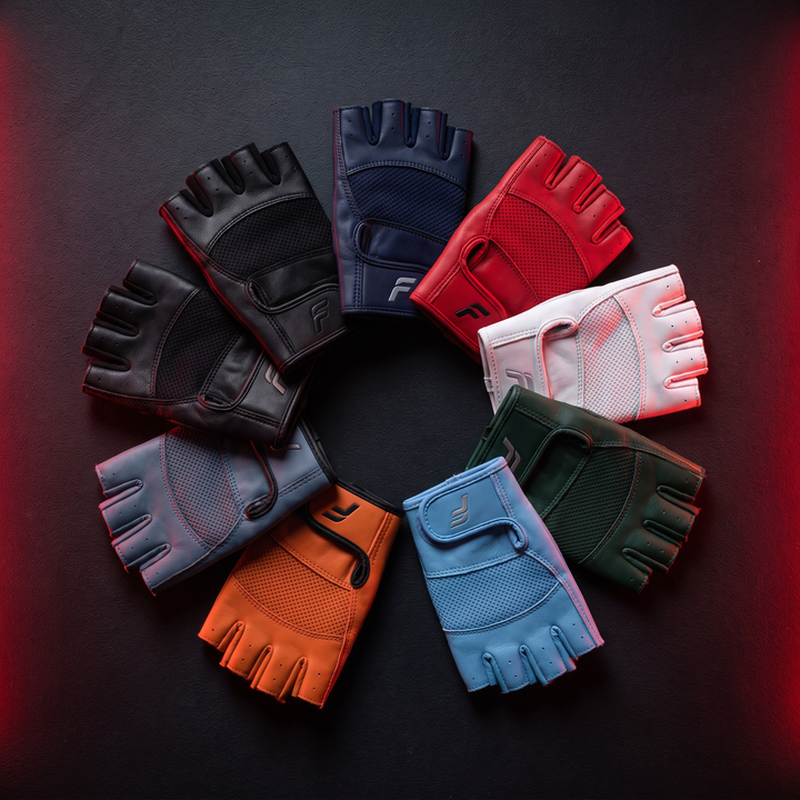Professional Half Finger Gym Gloves with Wrist Support Non Slip Grip Weight Lifting Gloves for Dumbbell Barbell Pull Up Bar Fitness Training Men Women - Multi-Color