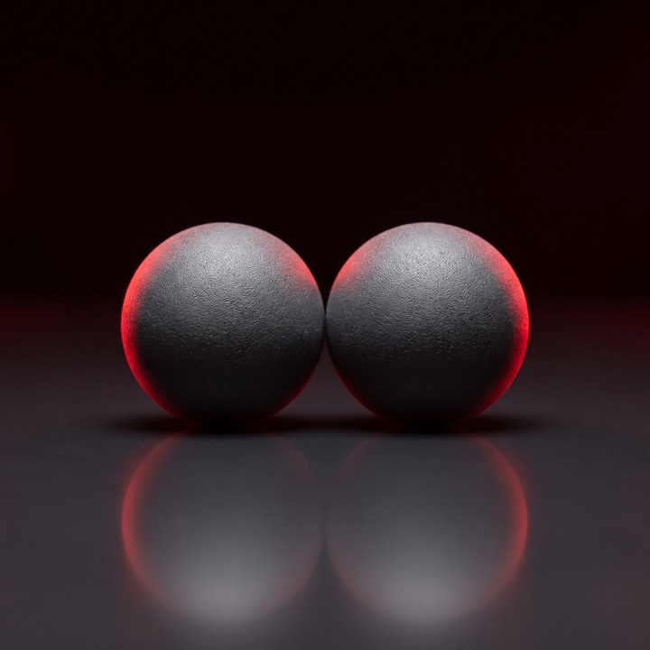Silicone Jaw Exerciser Ball Face Jawline Trainer Masseter Exercise Tool for Men and Women Chin Cheek Facial Muscle Toning Set of 2 - Grey