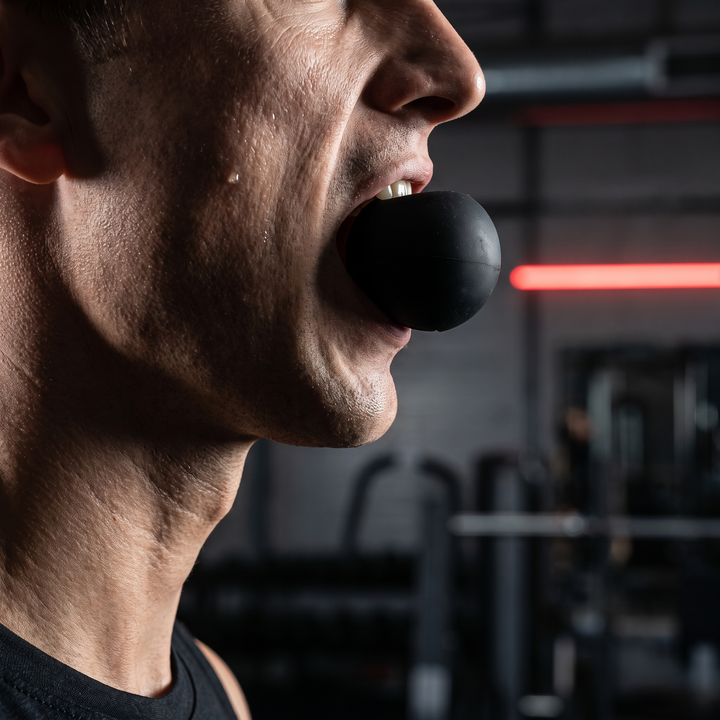 Silicone Jaw Exerciser Ball Face Jawline Trainer Masseter Exercise Tool for Men and Women Chin Cheek Facial Muscle Toning Set of 2 - Black