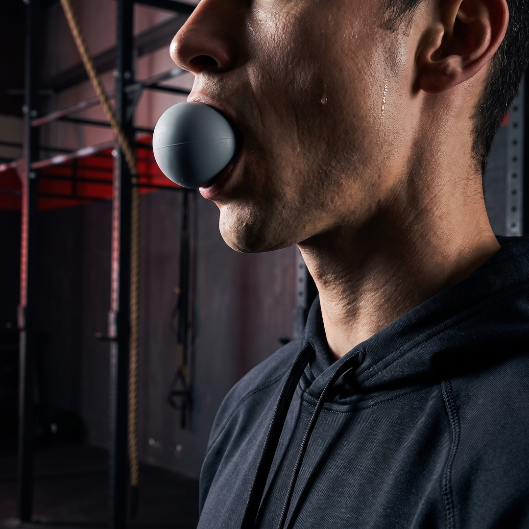 Silicone Jaw Exerciser Ball Face Jawline Trainer Masseter Exercise Tool for Men and Women Chin Cheek Facial Muscle Toning Set of 2 - Grey