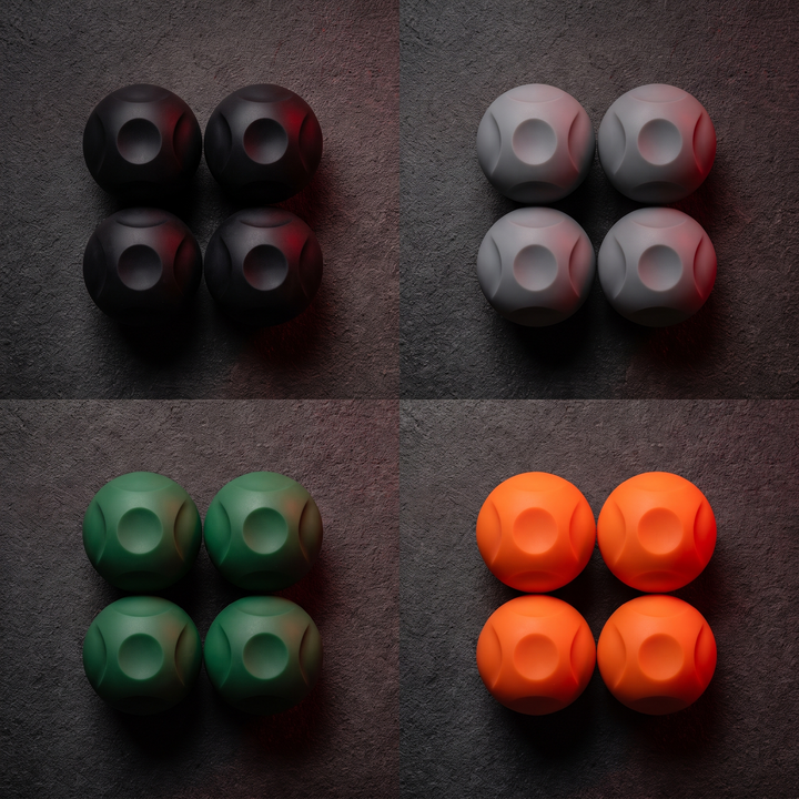 Silicone Jaw Exerciser Ball Face Jawline Trainer Masseter Exercise Tool for Men and Women Chin Cheek Facial Muscle Toning Set of 2 - All Colors