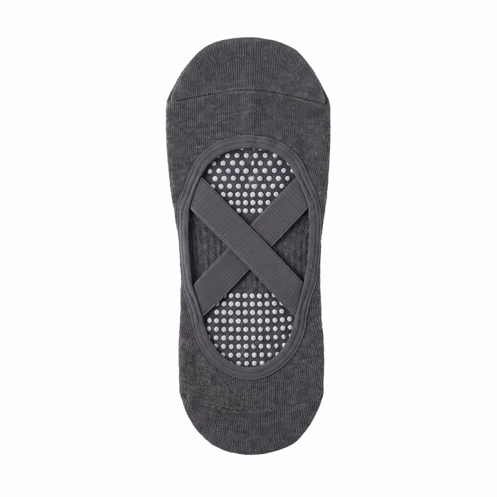 Grip Yoga Socks for Women Non-Slip Pilates Socks with X-Cross Straps Barre Ballet Fitness Socks 4 Pairs Anti-Slip Studio Workout Socks