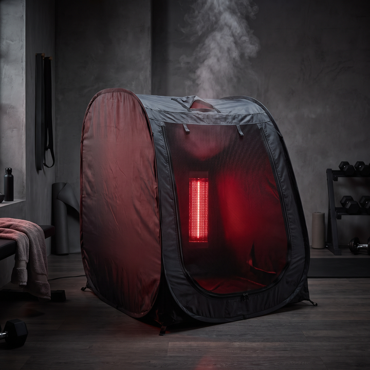 Portable Steam Sauna Tent with Red Light Panel 2 Person Home Spa Sauna with 1500W Steam Generator 4L Capacity Relaxation Recovery Wellness