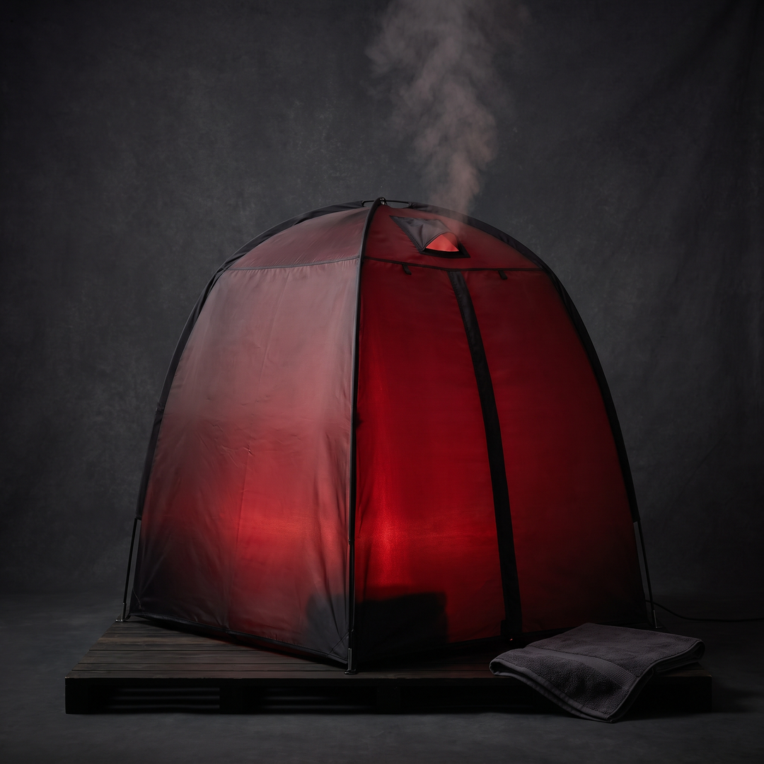 Portable Steam Sauna Tent with Red Light Panel 2 Person Home Spa Sauna with 1500W Steam Generator 4L Capacity Relaxation Recovery Wellness