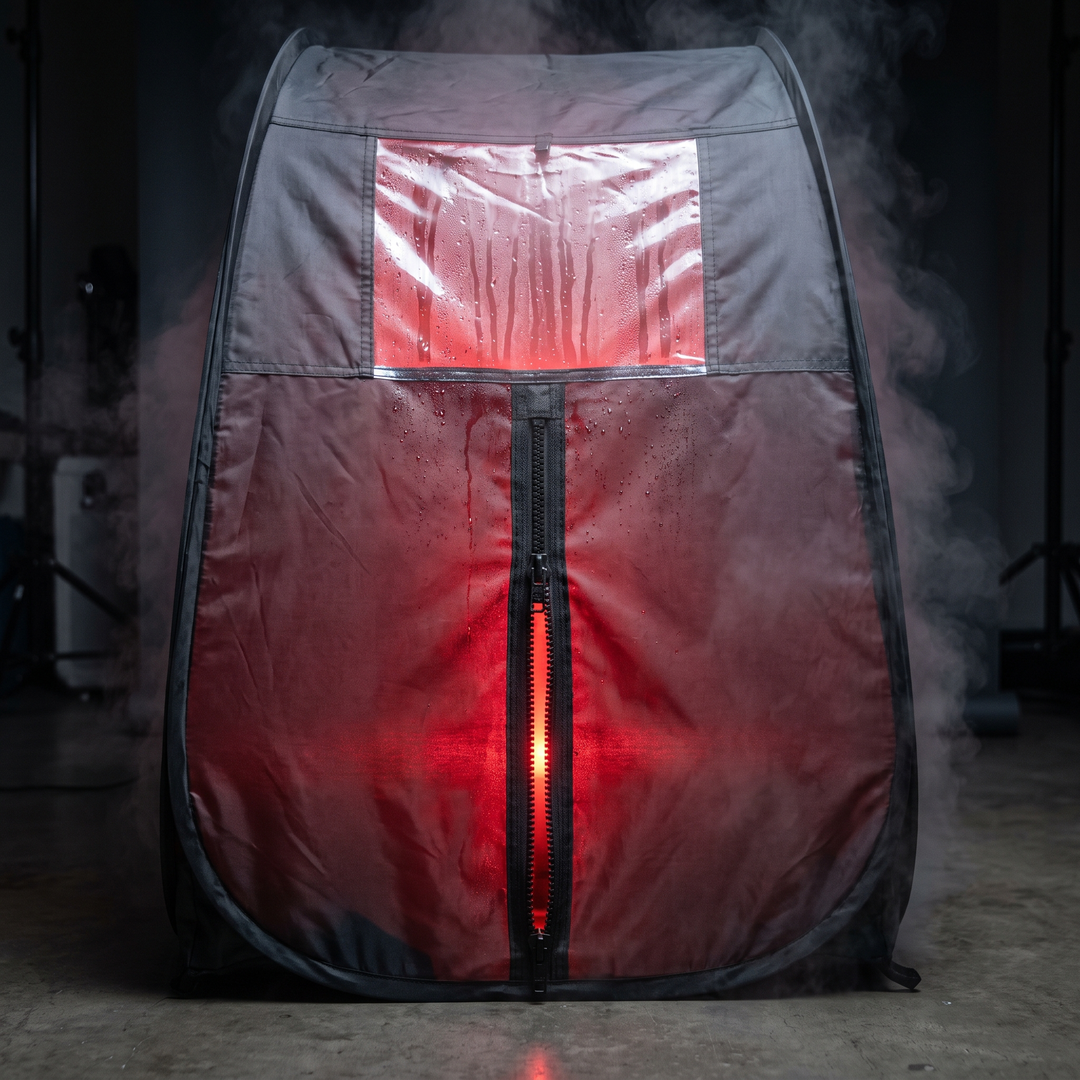 Portable Steam Sauna Tent with Red Light Panel 2 Person Home Spa Sauna with 1500W Steam Generator 4L Capacity Relaxation Recovery Wellness