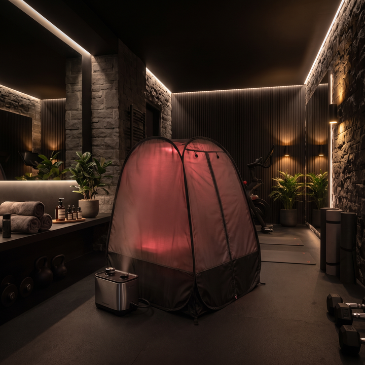 Portable Steam Sauna Tent with Red Light Panel 2 Person Home Spa Sauna with 1500W Steam Generator 4L Capacity Relaxation Recovery Wellness