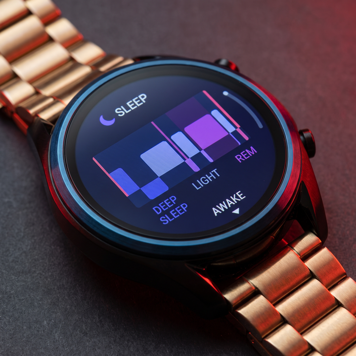 Smart Watch with Bluetooth Call Heart Rate Sleep Monitor Fitness Tracker Waterproof Smartwatch for Men Women Steel Wristband Activity Watch - Black Blue Gold