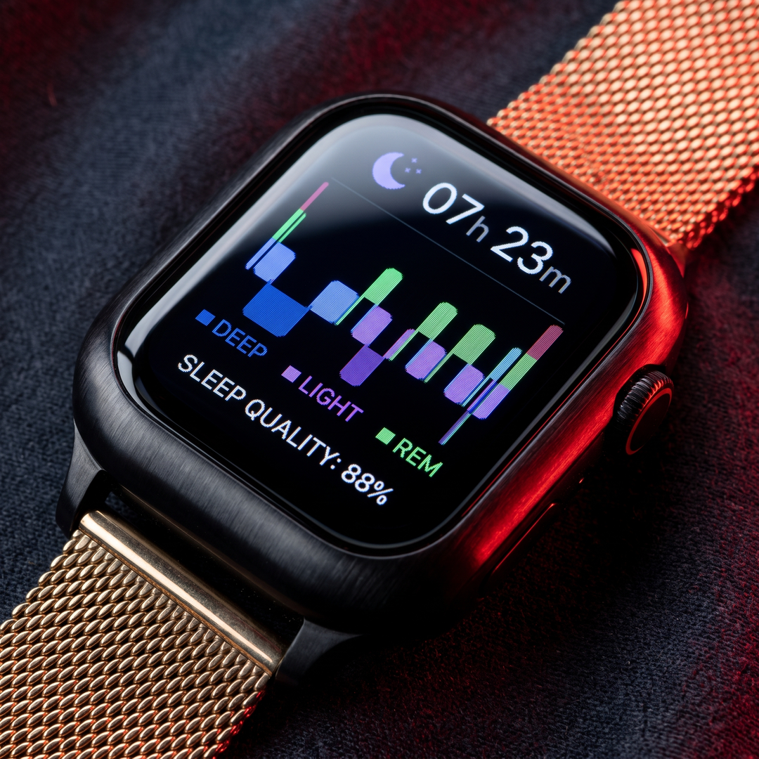 Smart Watch with Bluetooth Call Heart Rate Sleep Monitor Fitness Tracker Waterproof Smartwatch for Men Women Steel Wristband Activity Watch - Black and Gold