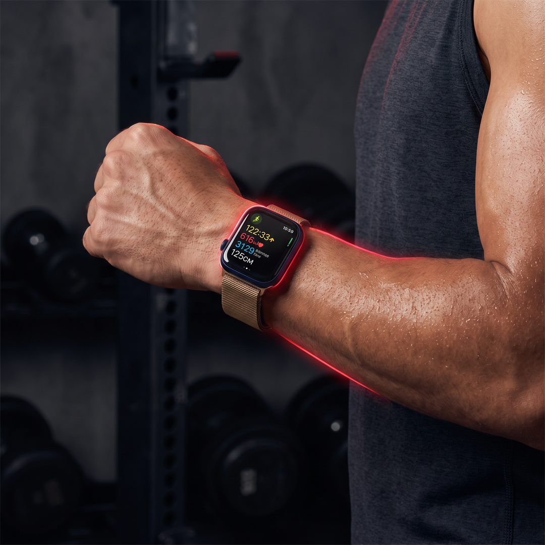 Smart Watch with Bluetooth Call Heart Rate Sleep Monitor Fitness Tracker Waterproof Smartwatch for Men Women Steel Wristband Activity Watch - Blue and Gold