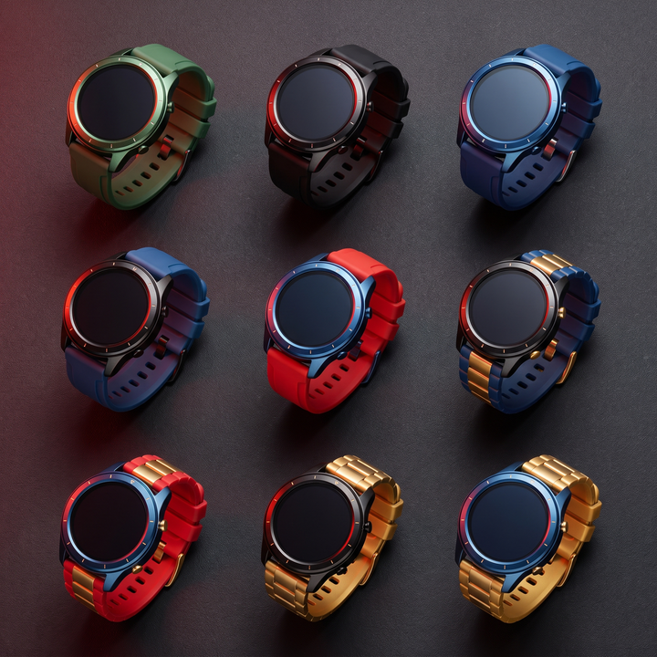 Smart Watch with Bluetooth Call Heart Rate Sleep Monitor Fitness Tracker Waterproof Smartwatch for Men Women Steel Wristband Activity Watch - Color Variety