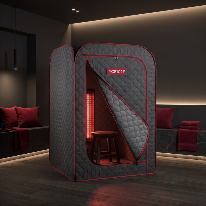 Portable Infrared Sauna Tent Kit with Heater and Control Panel Indoor Outdoor Home Sauna Spa Steam Room for Relaxation Recovery