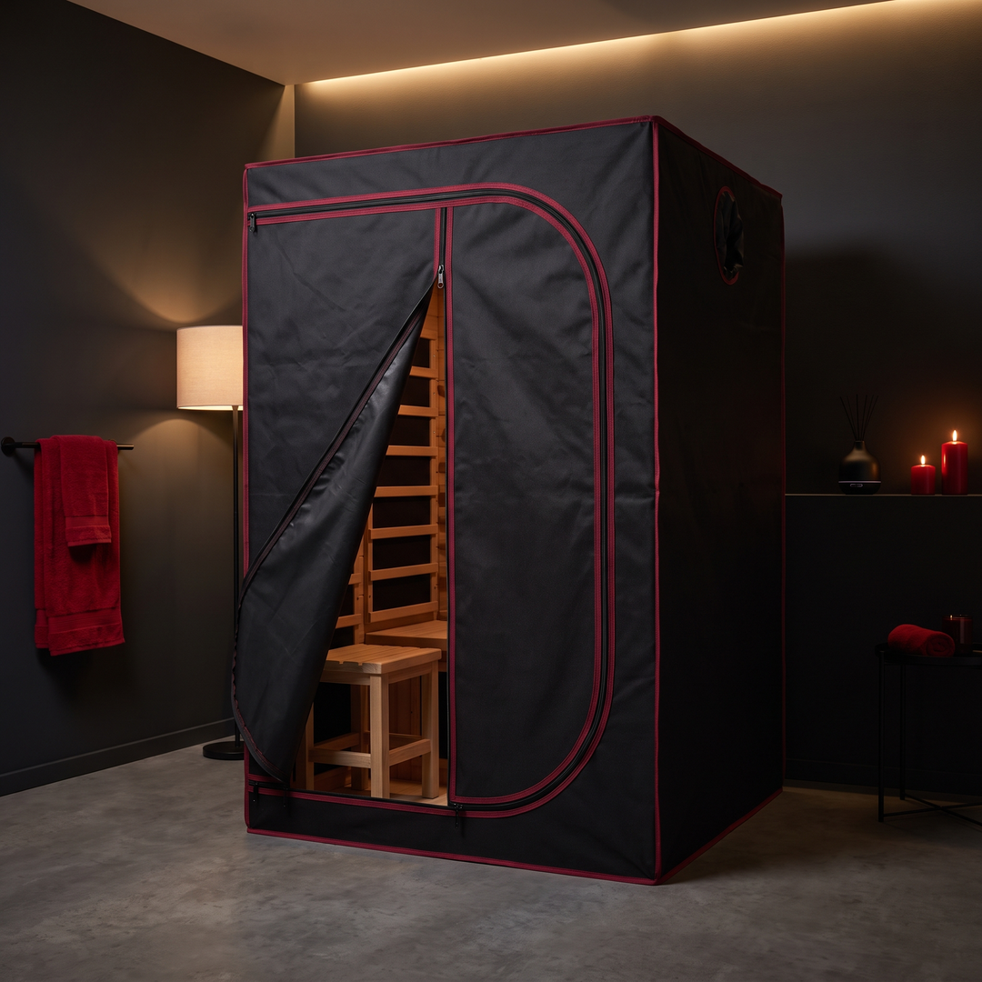Portable Infrared Sauna Tent Kit with Heater and Control Panel Indoor Outdoor Home Sauna Spa Steam Room for Relaxation Recovery