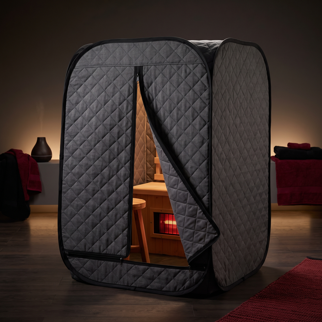 Portable Infrared Sauna Tent Kit with Heater and Control Panel Indoor Outdoor Home Sauna Spa Steam Room for Relaxation Recovery