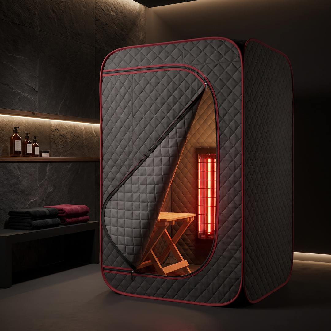 Portable Infrared Sauna Tent Kit with Heater and Control Panel Indoor Outdoor Home Sauna Spa Steam Room for Relaxation Recovery