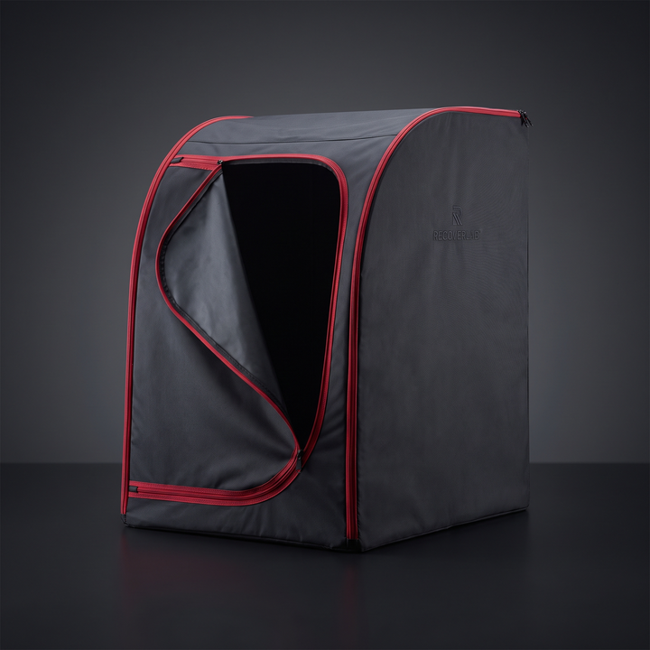 Portable Steam Sauna Tent Home Spa Sauna Box with 1600W Steamer 4L Water Tank Remote Control Adjustable Height Personal Sauna for Relaxation Recovery - Black Without Chair