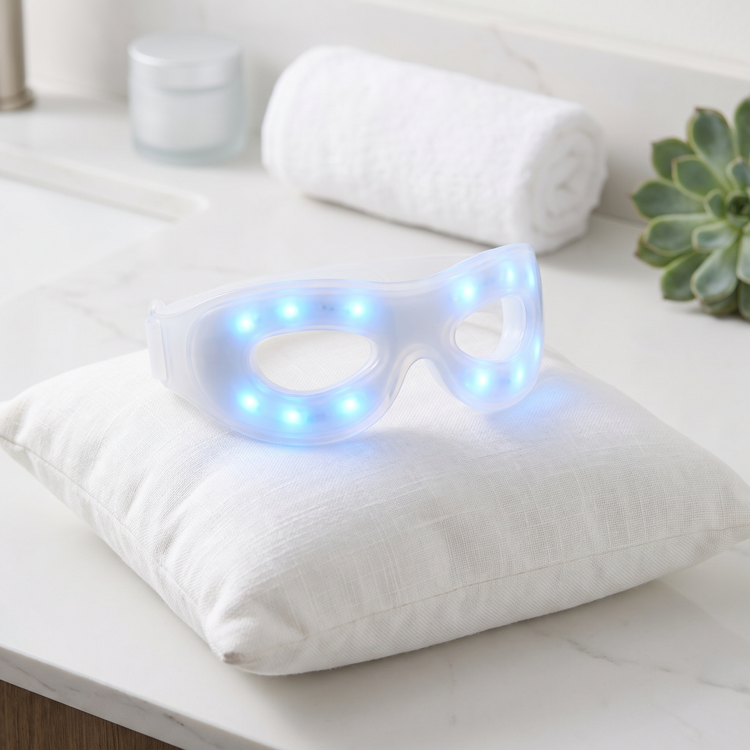Professional LED Eye Therapy Device Silicone Light Therapy Mask 7 Color Anti Wrinkle Dark Circle Fine Line Reduction Skin Care Tool for Home Use