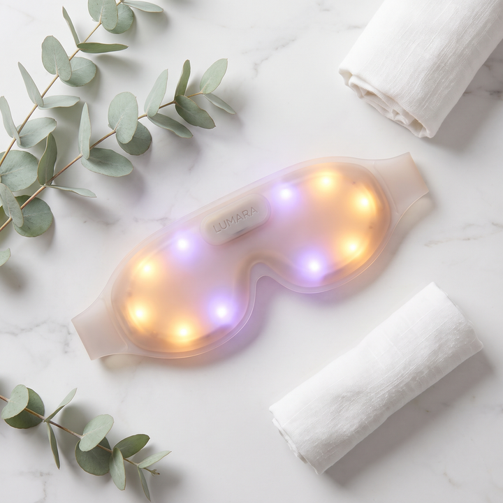 Professional LED Eye Therapy Device Silicone Light Therapy Mask 7 Color Anti Wrinkle Dark Circle Fine Line Reduction Skin Care Tool for Home Use