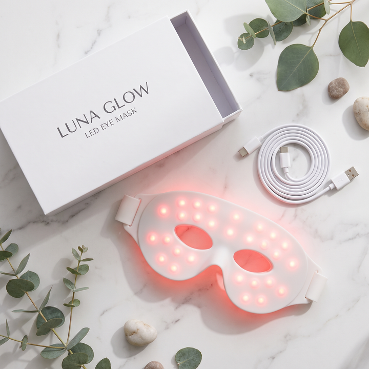 Professional LED Eye Therapy Device Silicone Light Therapy Mask 7 Color Anti Wrinkle Dark Circle Fine Line Reduction Skin Care Tool for Home Use