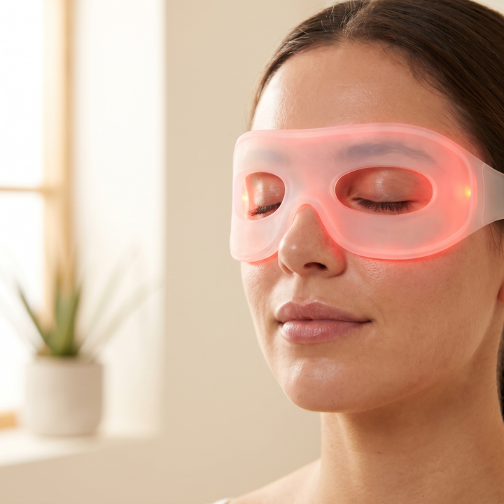 Professional LED Eye Therapy Device Silicone Light Therapy Mask 7 Color Anti Wrinkle Dark Circle Fine Line Reduction Skin Care Tool for Home Use
