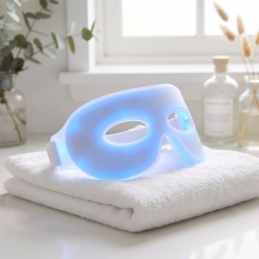 Professional LED Eye Therapy Device Silicone Light Therapy Mask 7 Color Anti Wrinkle Dark Circle Fine Line Reduction Skin Care Tool for Home Use