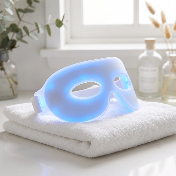 Professional LED Eye Therapy Device Silicone Light Therapy Mask 7 Color Anti Wrinkle Dark Circle Fine Line Reduction Skin Care Tool for Home Use