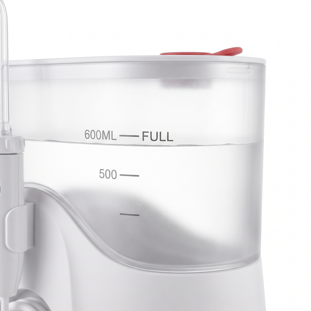 Professional Water Flosser Oral Irrigator 600ml Tank Dental Floss Teeth Cleaning Device 4 Jet Tips with Travel Bag Teeth Whitening Oral Care Home Daily Use
