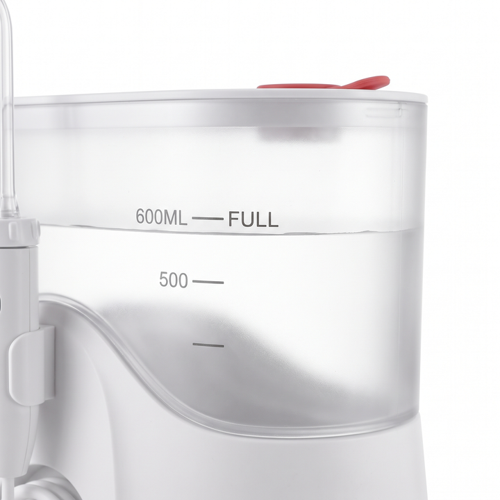 Professional Water Flosser Oral Irrigator 600ml Tank Dental Floss Teeth Cleaning Device 4 Jet Tips with Travel Bag Teeth Whitening Oral Care Home Daily Use