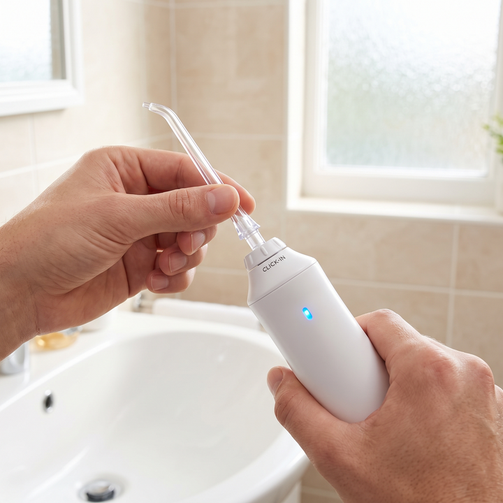 Professional Water Flosser Oral Irrigator 600ml Tank Dental Floss Teeth Cleaning Device 4 Jet Tips with Travel Bag Teeth Whitening Oral Care Home Daily Use