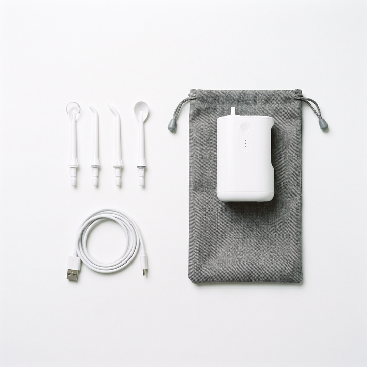 Professional Water Flosser Oral Irrigator 600ml Tank Dental Floss Teeth Cleaning Device 4 Jet Tips with Travel Bag Teeth Whitening Oral Care Home Daily Use