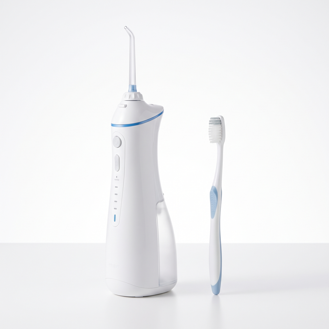 Professional Water Flosser Oral Irrigator 600ml Tank Dental Floss Teeth Cleaning Device 4 Jet Tips with Travel Bag Teeth Whitening Oral Care Home Daily Use