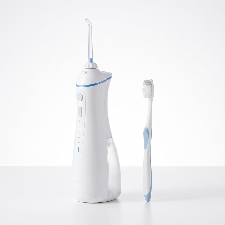 Professional Water Flosser Oral Irrigator 600ml Tank Dental Floss Teeth Cleaning Device 4 Jet Tips with Travel Bag Teeth Whitening Oral Care Home Daily Use