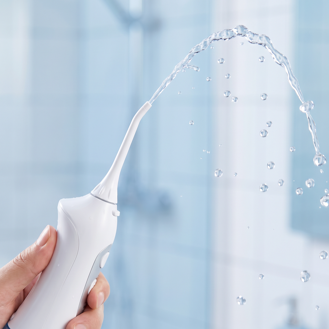 Professional Water Flosser Oral Irrigator 600ml Tank Dental Floss Teeth Cleaning Device 4 Jet Tips with Travel Bag Teeth Whitening Oral Care Home Daily Use
