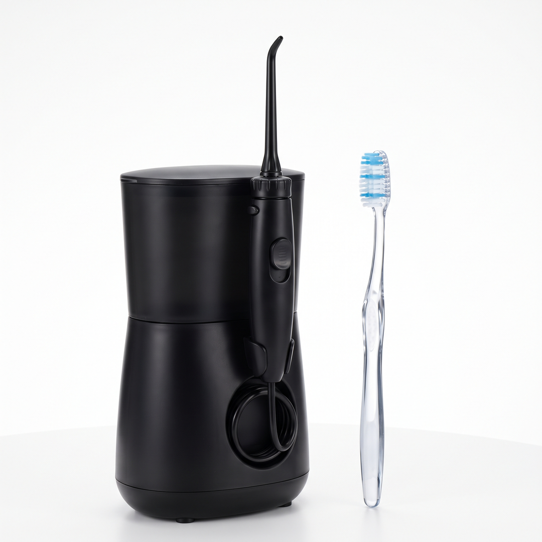 Professional Water Flosser Oral Irrigator 600ml High Pressure Deep Clean Teeth Whitening Gum Care with 7 Nozzle Tips Home Dental Hygiene