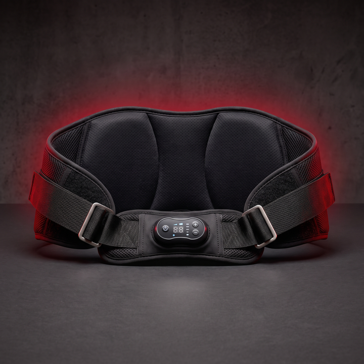 Electric Waist Massager Lumbar Support Belt with Air Compression and Heat - hero view angle