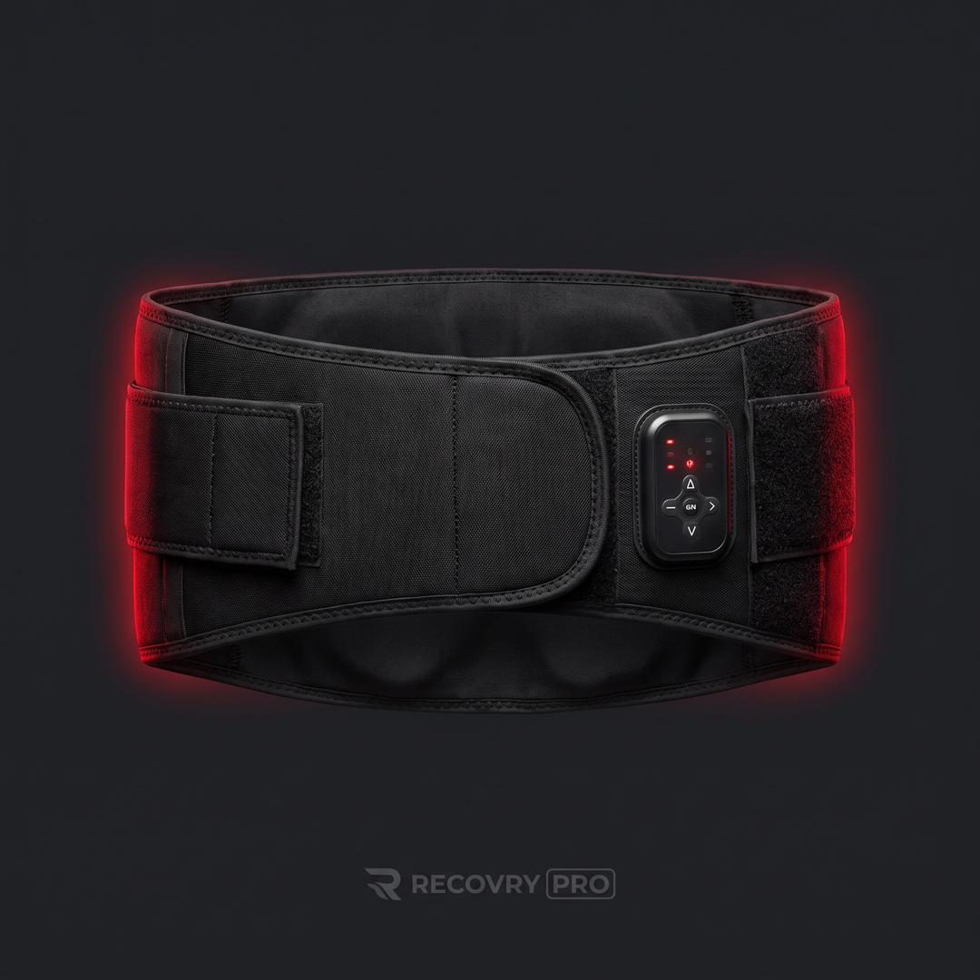 Electric Waist Massager Lumbar Support Belt with Air Compression and Heat - front hero view