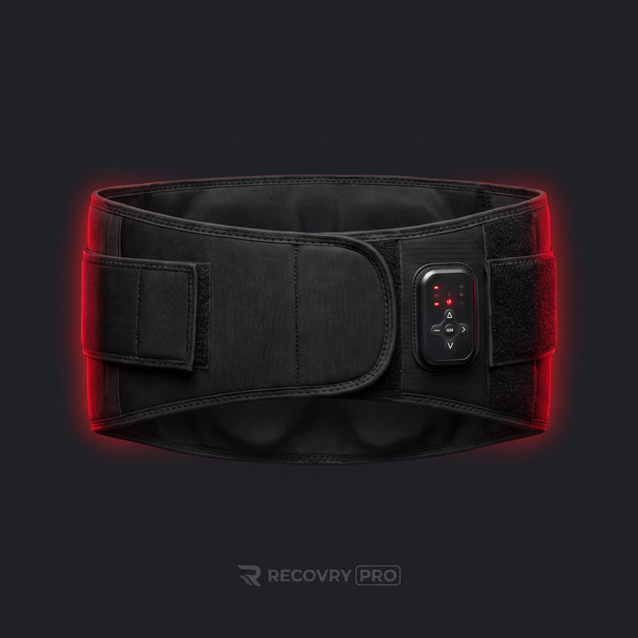Electric Waist Massager Lumbar Support Belt with Air Compression and Heat - front hero view